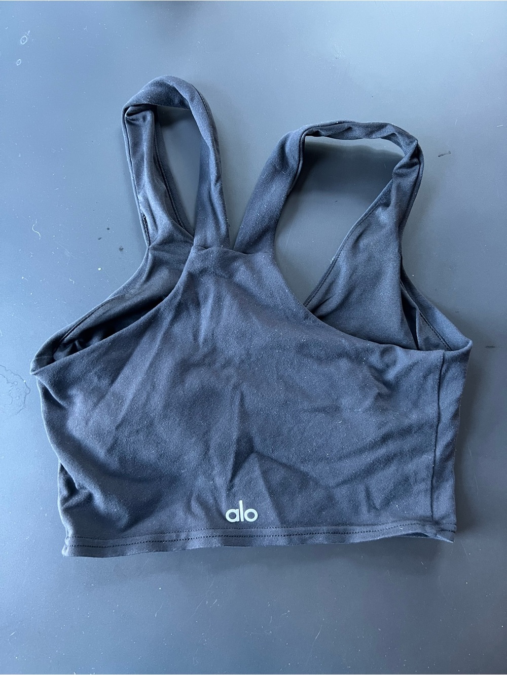 ALO Airbrush Real Bra Tank Size XS black - Picture 2 of 4